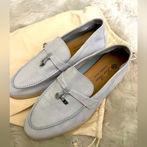 LORO PIANA
Summer Charms Walk Suede Loafers